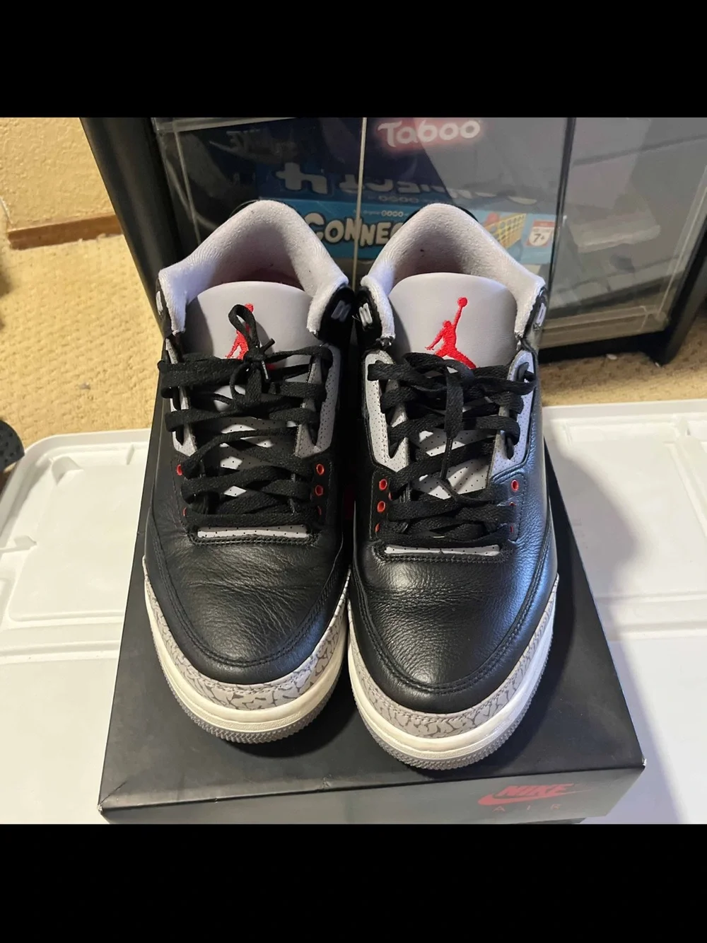 Nike Air Jordan 3 III Og Retro Black Cement Shoes DN3707-010 Men's Size 11 2024